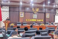 Suasana rapat paripurna di Graha Paripurna Gedung DPRD Trenggalek