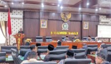 Suasana rapat paripurna di Graha Paripurna Gedung DPRD Trenggalek