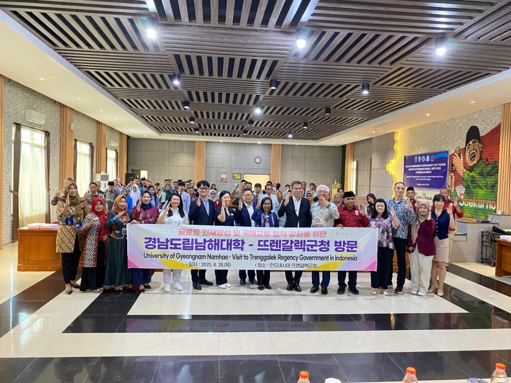 Pemerintah Kabupaten Trenggalek menyambut hangat kedatangan delegasi dari Universitas Gyeongnam Namhae Korea Selatan