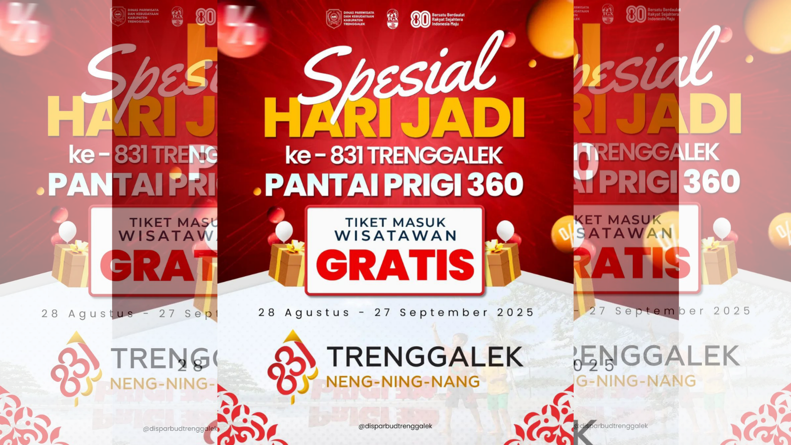 Informasi tiket gratis disparibud