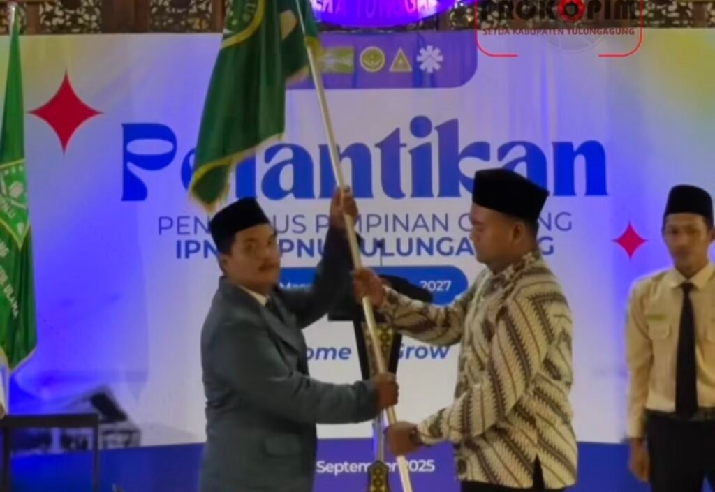 pelantikan Pengurus Pimpinan Cabang (PC) IPNU dan IPPNU Tulungagung masa khidmat 2025–2027
